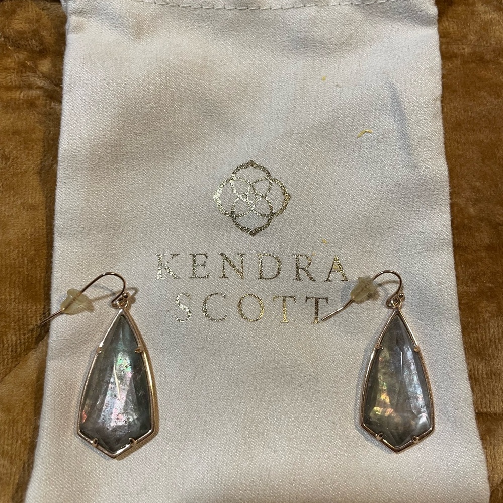 Kendra Scott Camry Teardrop Dangle Earrings - Rose Gold